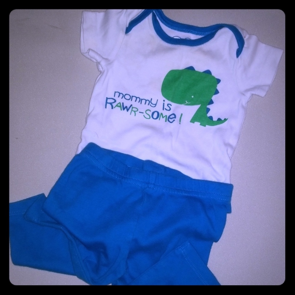 Baby boy dino outfit